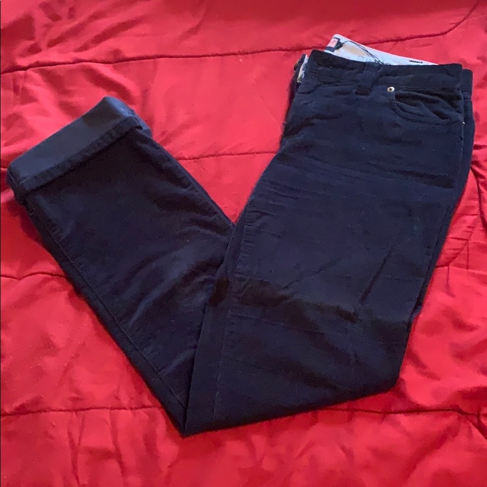 Blue corduroy pants